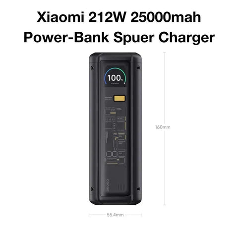 Xiaomi 212W 25000mAh Powerbank spaaroplader