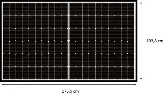 SunLit Austa Solar Module 380 Watt AU380-30V-MH