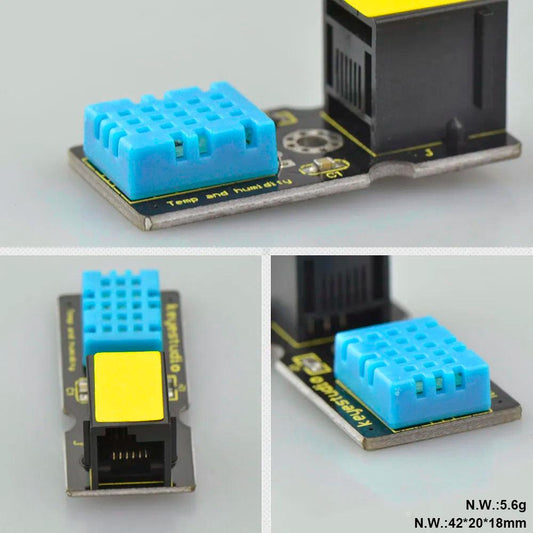 EASY PLUG RJ11 DHT11 Temp-Humidity Sensor Module - OpenELAB