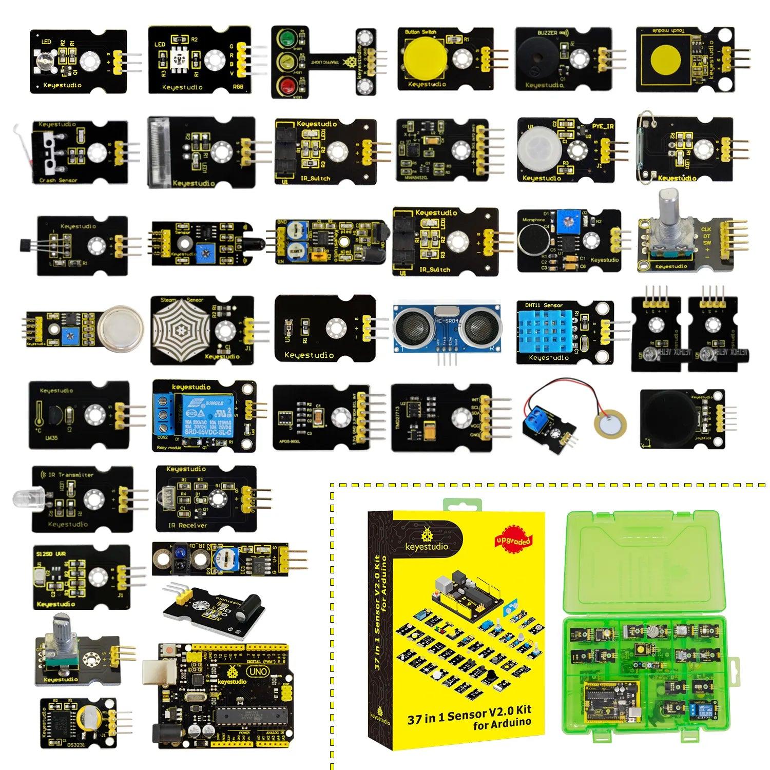 Keyestudio Sensor Starter V2.0 Kit 37 in 1 Box Starter Kit - OpenELAB