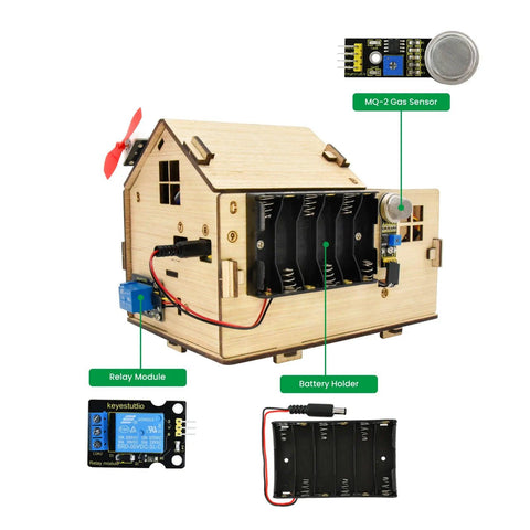 Keyestudio Smart Home Kit with PLUS Board for Arduino DIY STEM - OpenELAB