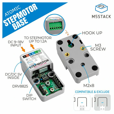 Base de motor paso a paso ATOMIC (DRV8825)