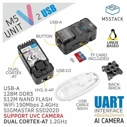 M5Stack UnitV2 Versione USB senza fotocamera