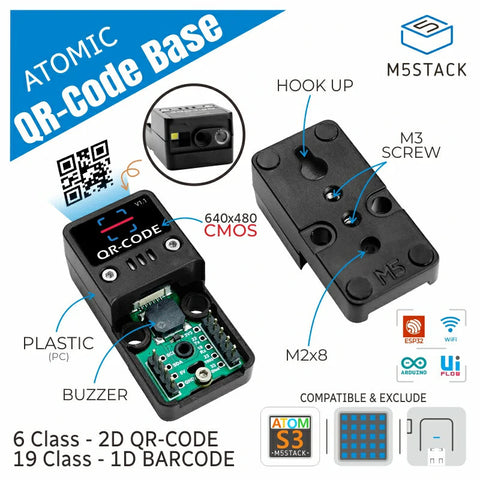 ATOMIC (W/O Atom Lite) 2D/1D Barcode Scanner Base