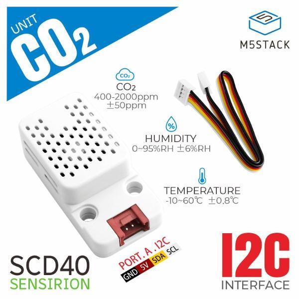 Unidad de CO2 con Sensor de Temperatura y Humedad (SCD40)