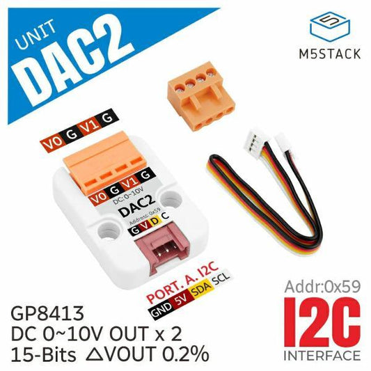 Unidad DAC 2 I2C (GP8413)