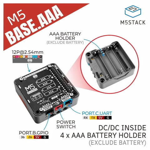 Basis AAA-batterijhouder