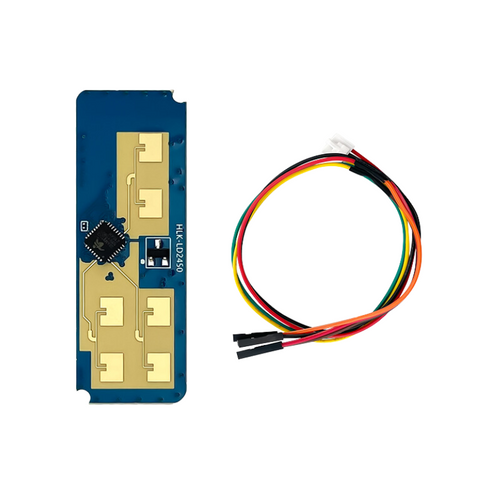 24-GHz-Radarmodul zur Bewegungsverfolgung mit einem Sender und zwei Empfängern. Wandmontierte Installation HLK-LD2450