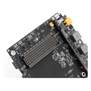 Seeed Studio reComputer Mini J501 Carrier Board for Jetson AGX Orin white background front perspective image