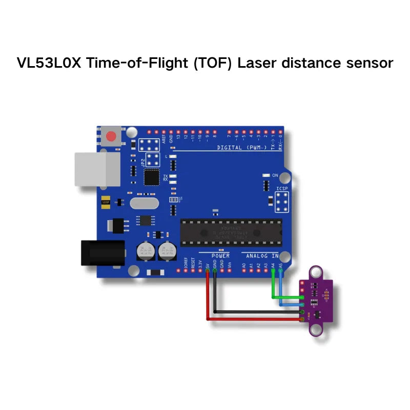 VL53L0X Time-of-Flight (TOF) Laser distance sensor - OpenELAB