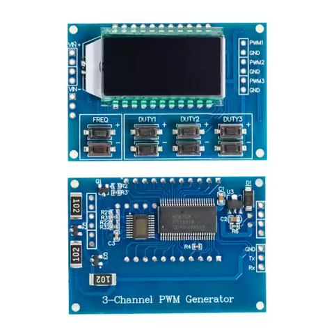 Signal Generator PWM Pulse Frequency Duty Cycle Adjustable Module LCD Display