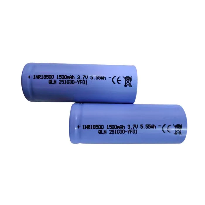 OpenELAB 2-pack INR 18500 akku 1500mAh 3,7V Max 3C lähtöteho