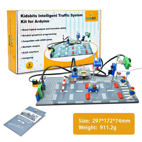 Kit de bricolage compatible avec le système de circulation intelligent Kidsbits série Lego