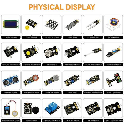 Keyestudio 48 in 1 Sensor Module Kit With Gift Box - OpenELAB