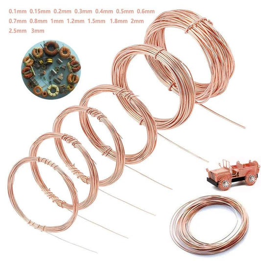 5/10M Pure Copper Wire T2 Copper Coil Conductive Copper Wire - OpenELAB