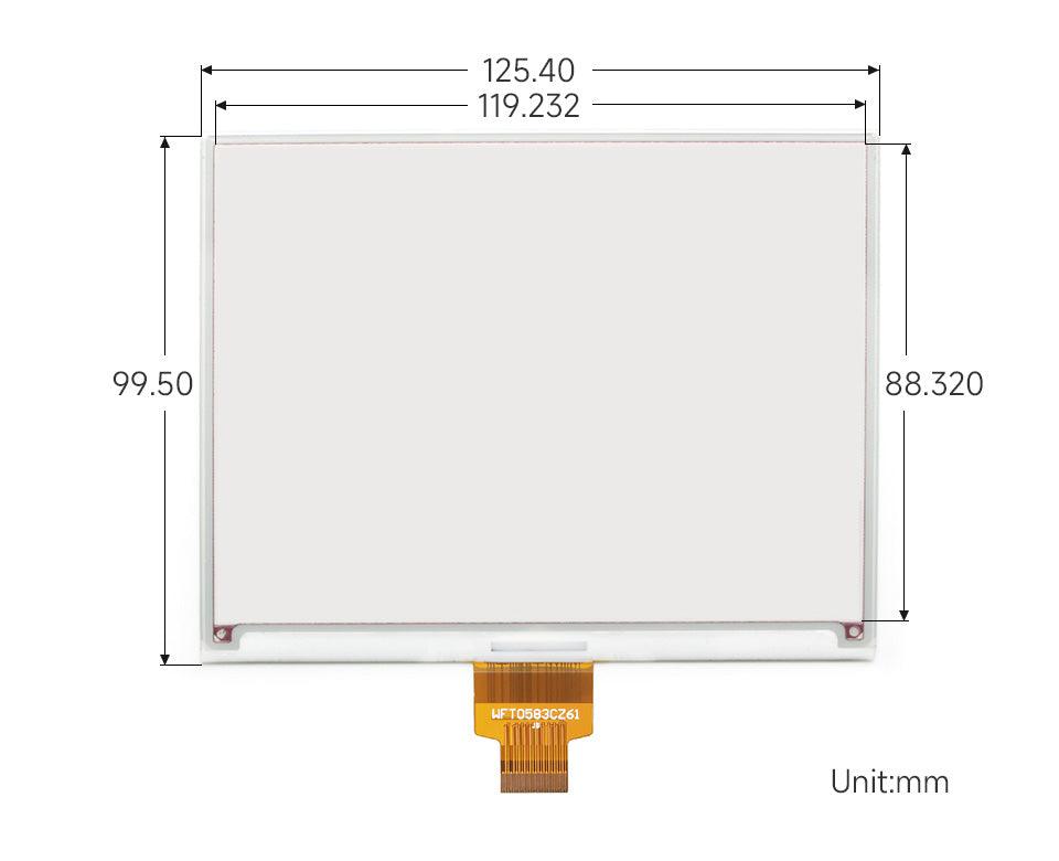 Waveshare 5.83 inch 3 Color E-Ink E-Paper for Raspberry Pico - OpenELAB