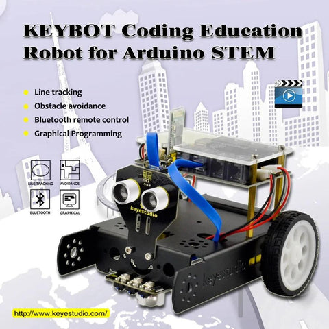 Keyestudio EASY PLUG Education Robot Car Kit - OpenELAB