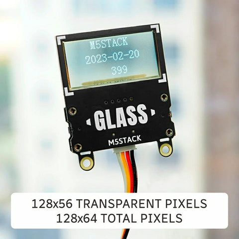 M5Stack Glass Unit w/ 1.51 inch Transparent OLED - OpenELAB