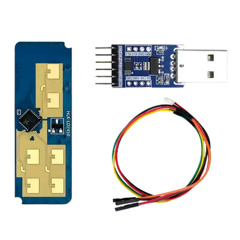 24 Ghz één-zender-twee-ontvanger menselijke beweging volgen trajectradarmodule Wandmontage HLK-LD2450