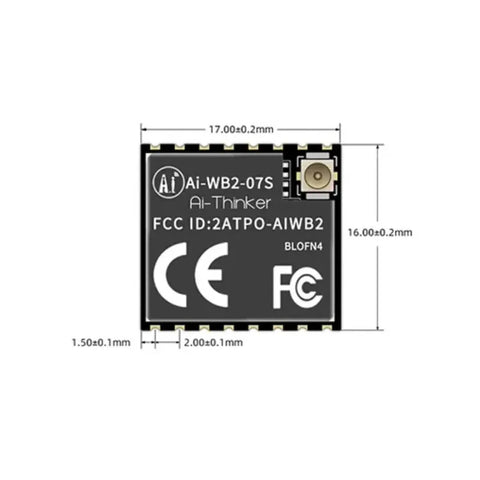 Ai-Thinker Ai-WB2-07S-BLOFN4 WIFI6+BLE5.3+Thread