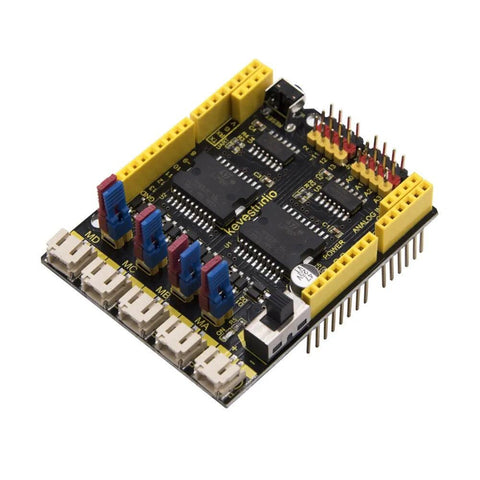 Keyestudio 4 Channel L298P Motor Drives Shield V1.0 for Arduino Robot - OpenELAB