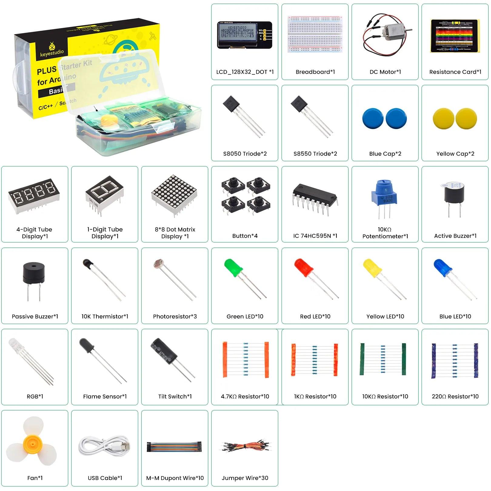 Keyestudio Basic Starter Kit for Arduino DIY - OpenELAB