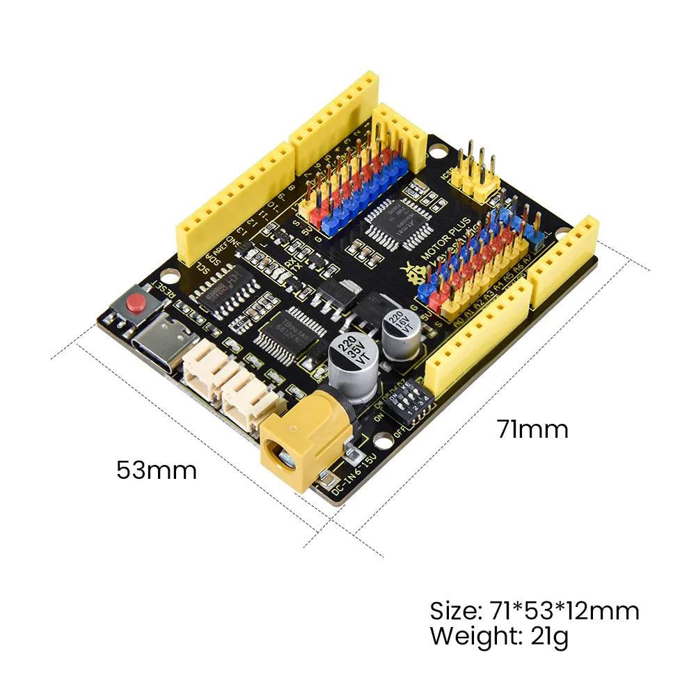 Keyestudio UNO R3 Motor Driver PLUS Dev Board - OpenELAB