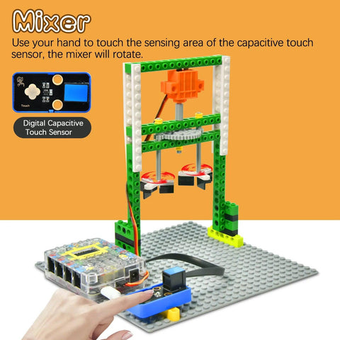 Kit de ingeniería inteligente Kidsbits para Arduino compatible con Lego