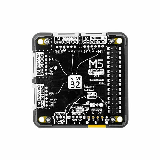 M5Stack 4-Channel Encoder Motor Driver Module (STM32F030) v1.1 - OpenELAB