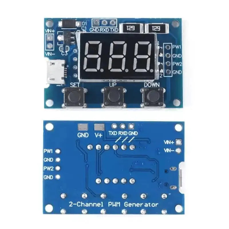 Generador de señal PWM Frecuencia de pulso Ciclo de trabajo Módulo ajustable Pantalla LCD