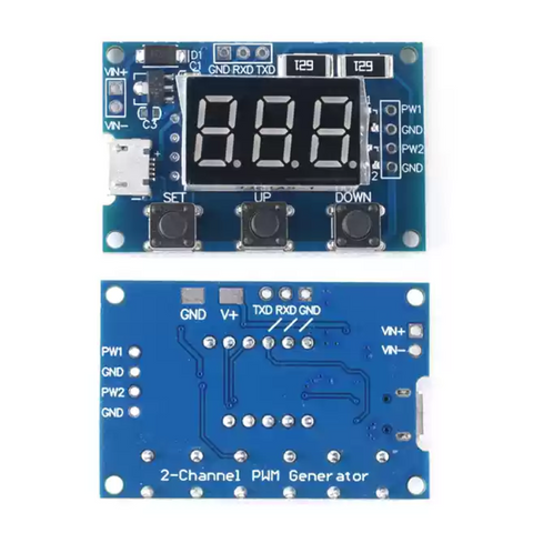 Signaalgenerator PWM Pulsfrequentie Duty Cycle Verstelbare module LCD-display