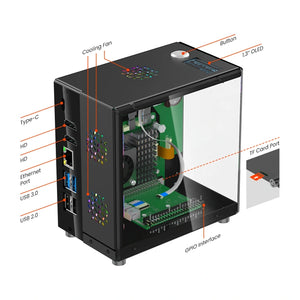 Elecrow Pitower Gen 1 hardware overview for Raspberry Pi 5 image