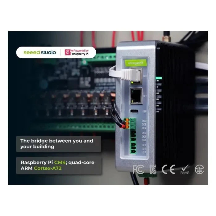 Seeed Studio reComputer R1024-10 - Raspberry Pi IoT Gateway & Controller CM4-Powered AI Capable| 4GB RAM 16GB eMMC official product image 6