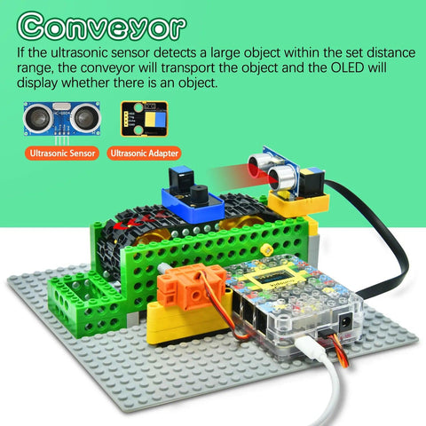 Kit d'ingénierie intelligent Kidsbits pour Arduino compatible avec Lego