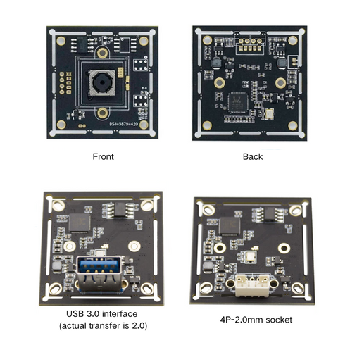 Módulo de cámara USB 8MP CMOS Sony IMX179 4K sin controlador