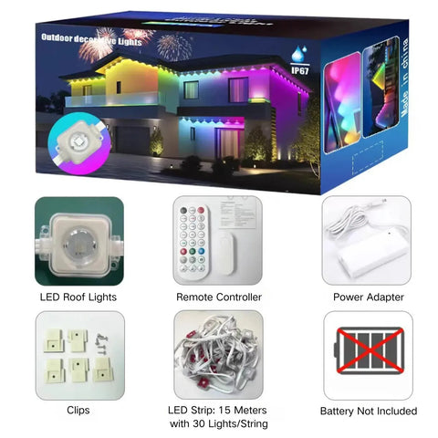 Christmas Outdoor Decoration RGB Lights