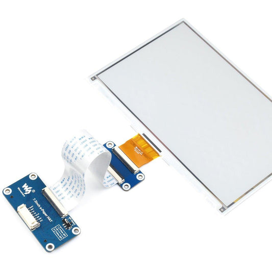 Waveshare 7 inch 4 kleuren e-inktdisplay 800x480 e-papier met hoed