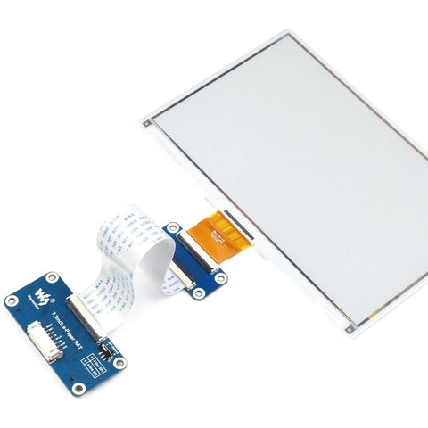 Waveshare 7 inch 4 Color E-Ink Display 800x480 E-Paper with Hat