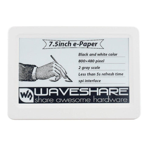 Waveshare 7,5 inch NFC-aangedreven e-Paper Kit Geen batterij