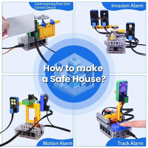 Kidsbits STEM Programación DIY Kit de inicio de sensor de bloque de construcción electrónico