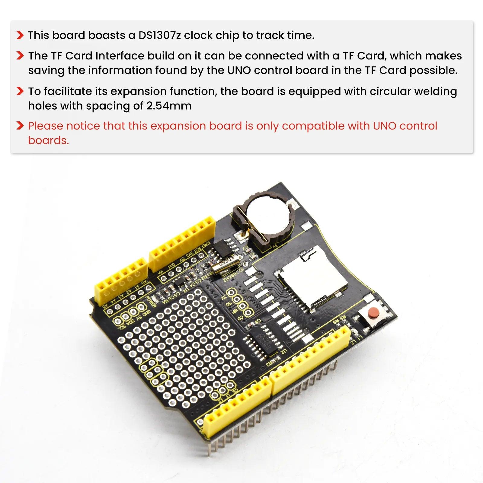 Keyestudio Expansion Board+TF Card for Data Recording - OpenELAB