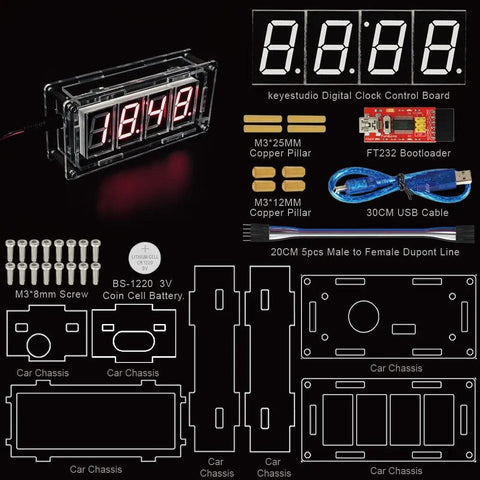 Keyestudio Electronic Smart Clock Kit for Arduino - OpenELAB