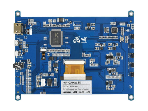 Waveshare 7HP-CAPQLED Écran à points quantiques QLED 7 pouces, 1024 × 600