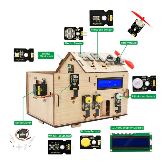 Kit maison intelligente avec carte PLUS pour Arduino DIY STEM