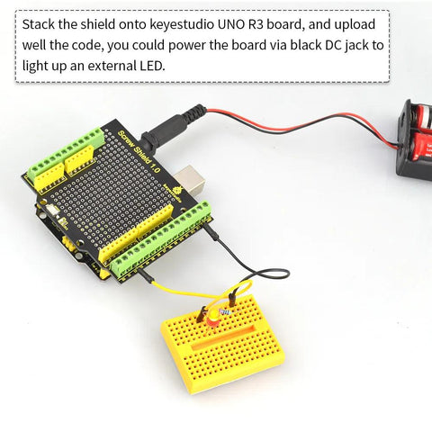 Keyestudio Proto Screw Shield Assemble Bindingpost Proto Shield - OpenELAB