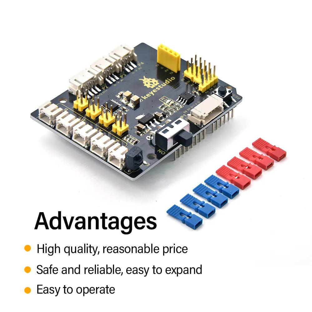 Keyestudio 8833 Motor Driver Expansion Board PH2.0 USB Cable DC 6-9V - OpenELAB