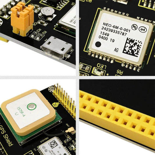 NEO-6M GPS Shield-uitbreidingskaart met antenne voor Raspberry Pi