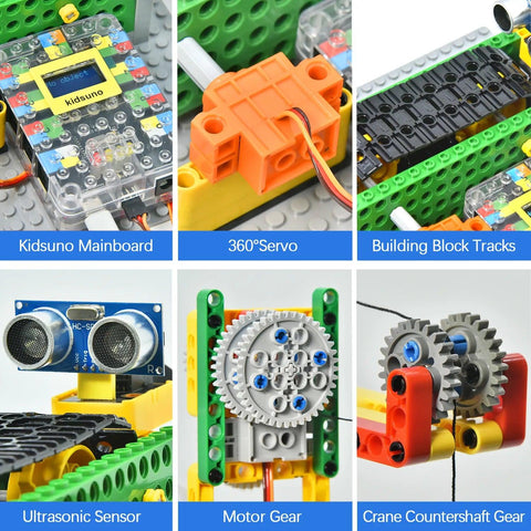 Kit de ingeniería inteligente Kidsbits para Arduino compatible con Lego