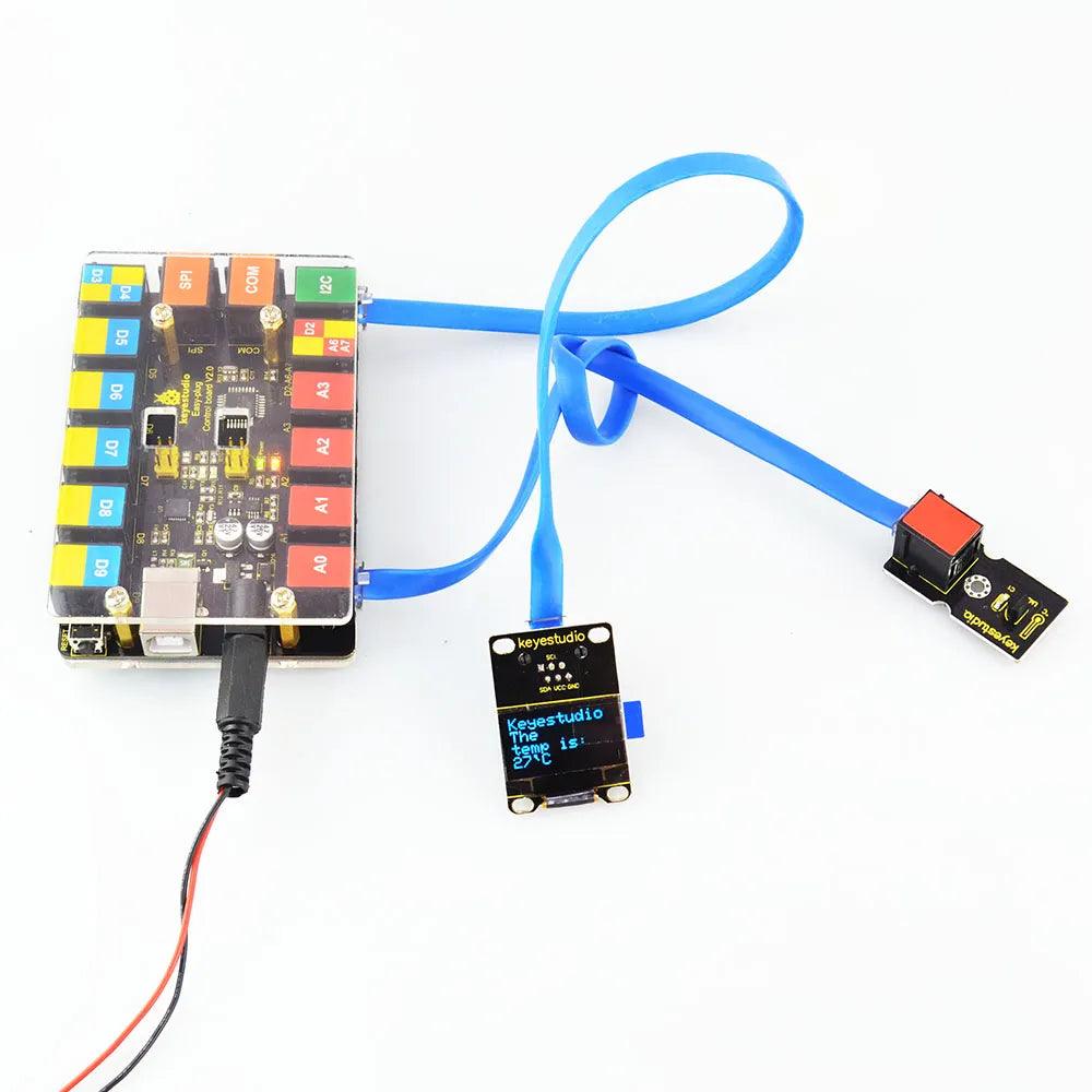 Keyestudio EASY PLUG RJ11 128 x 64 OLED Module - OpenELAB