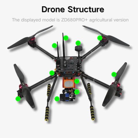 ZD550 550mm 4-axis Drone with 2kg Payload - OpenELAB